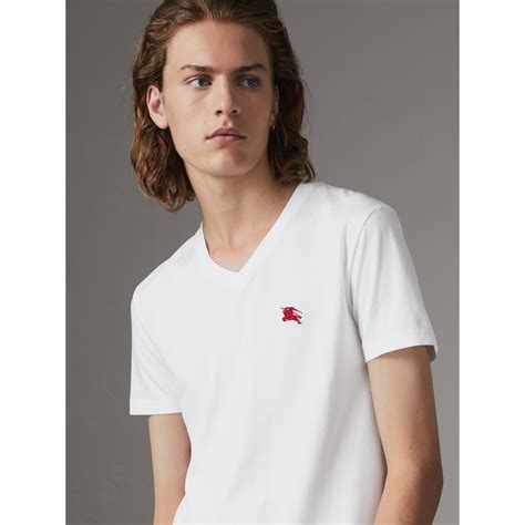 burberry v neck tee mens|Men’s Designer T.